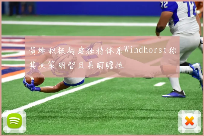 黄蜂积极构建独特体系Windhorst称其决策明智且具前瞻性